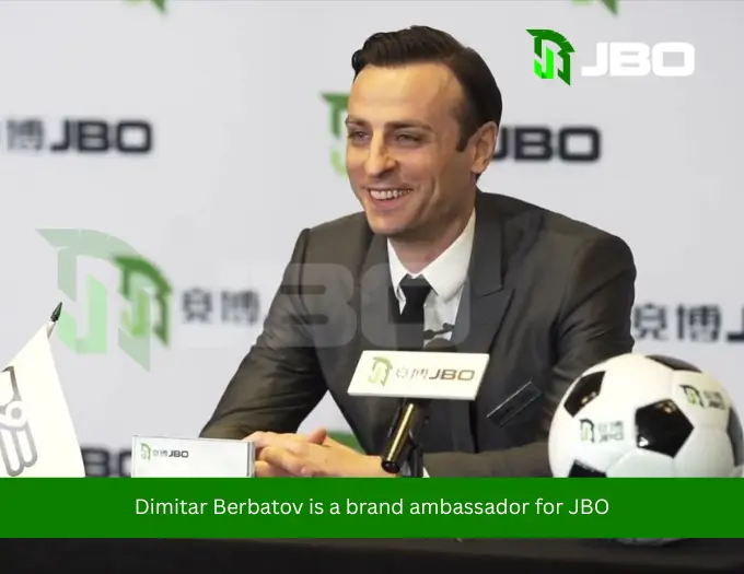 Dimitar Berbatov is a brand ambassador for JBO