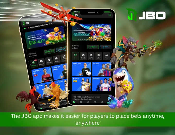 The JBO app makes it easier for players to place bets anytime, anywhere